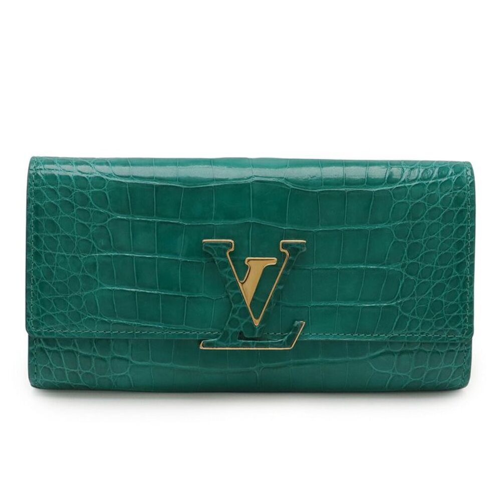 Louis Vuitton Capucines Crocodile Long Wallet